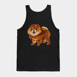 Cute Modern Chow Chow Dog Doggo Puppy Tank Top